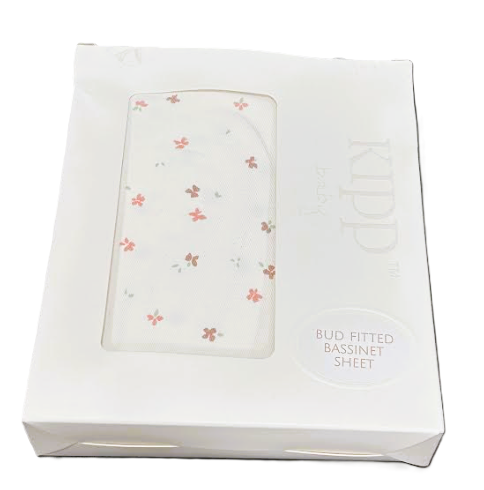 Kipp Bud Fitted Crib Sheet - Pink Kipp Bud Fitted Crib Sheet - Pink