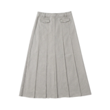 KIX FRINGED HEM PLEATED SKIRT (12-22Y)