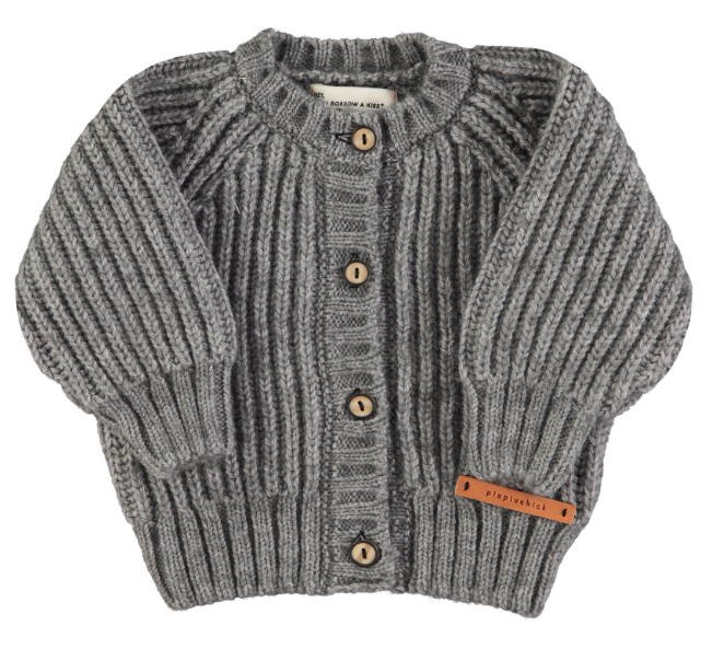 PUIPUICHICK KNITTED BABY CARDIGAN (6M-24M)