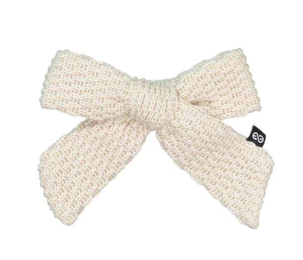 KNOT KNITTED BOW CLIP (OS)