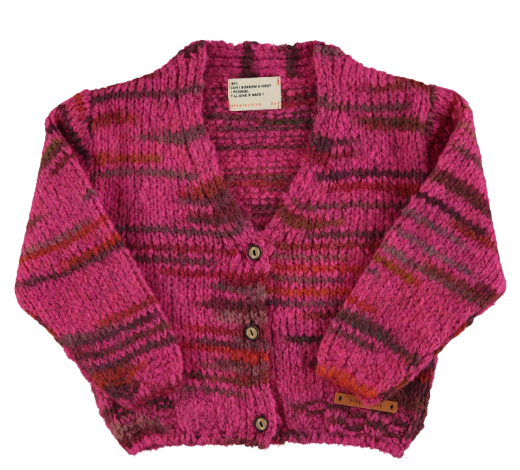 PUIPUICHICK KNITTED CARDIGAN (3-14Y)