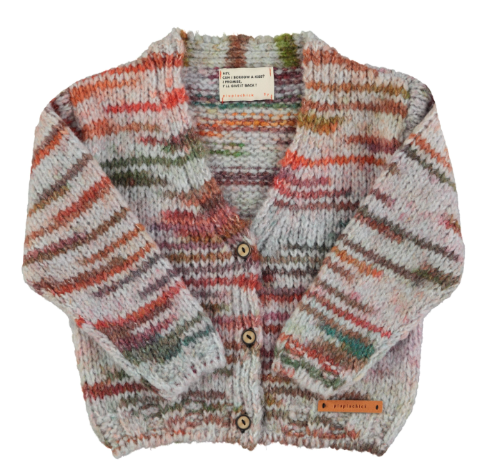 PUIPUICHICK KNITTED CARDIGAN (3-14Y)