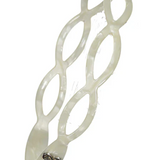 KNOT CREAM GLASS SEAGLASS HEADBAND (OS)