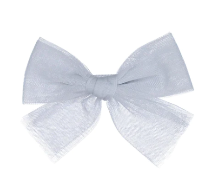 KNOT TULLE BOW CLIP (OS)