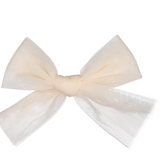 KNOT TULLE BOW CLIP (OS)
