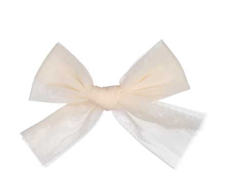 KNOT TULLE BOW CLIP (OS)