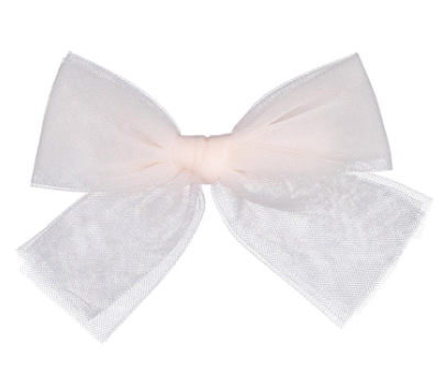 KNOT TULLE BOW CLIP (OS)
