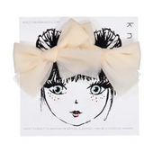 KNOT TULLE BOW CLIP SET (OS)