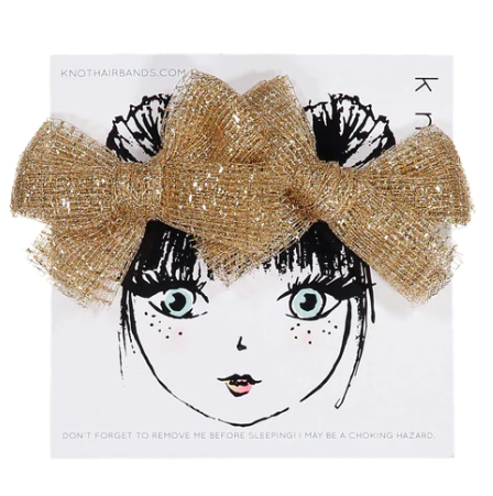 KNOT TULLE BOW CLIP SET (OS)
