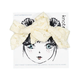 KNOT CREAM CHANTILLY BOW SET (OS)