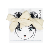KNOT CREAM BLOOM BOW SET (OS)