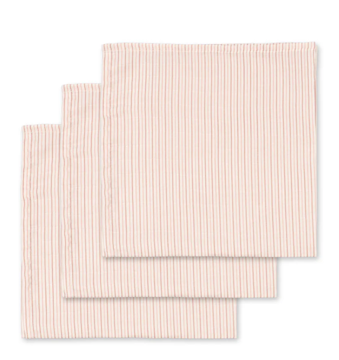 KONGES SLOJD 3 PACK MUSLIN CLOTH (OS)