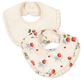 KONGES SLOJD BASIC 2 PACK FRILL BIB (OS)
