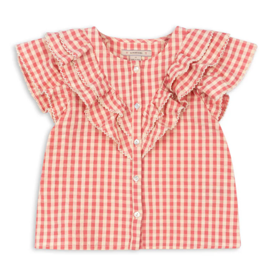 KONGES SLOJD KIM FRILL SS SHIRT (12M-2Y)