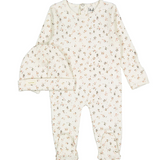 LADIDA CHERRY FOOTIE W/BEANIE (0M-9M)