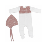 LATTE BABY ONESIE MINT CHEST NO FUR W/HAT (3M-6M)