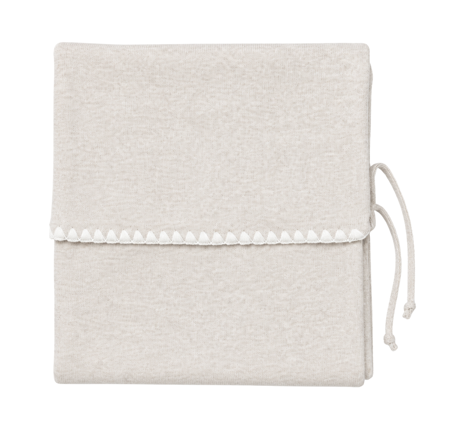 LATTE BABY TIE BLANKET W/EMBR (OS)