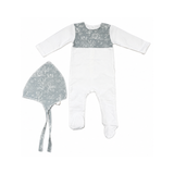 LATTE BABY ONESIE MINT CHEST NO FUR W/HAT (3M-6M)