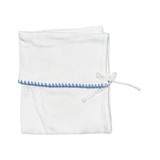 LATTE BABY IVORY TIES BLANKET W/EMBR (OS)