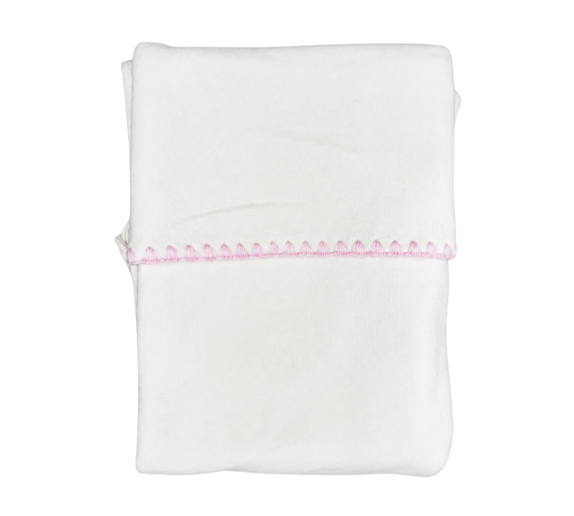 LATTE BABY IVORY TIES BLANKET W/EMBR (OS)