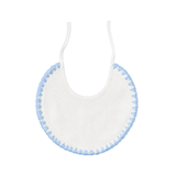 LATTE BABY BIB IVORY WITH EMBR (OS)