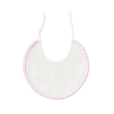 LATTE BABY BIB IVORY WITH EMBR (OS)