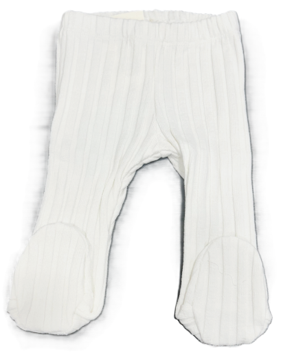 LATTE BABY FOOTED PANTS (3M-6M)