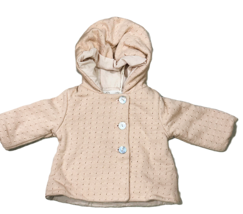 LATTE BABY POINTELLE COAT (3M-6M)