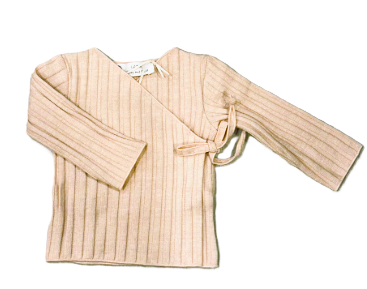 LATTE BABY WRAP TOP (3M-6M)