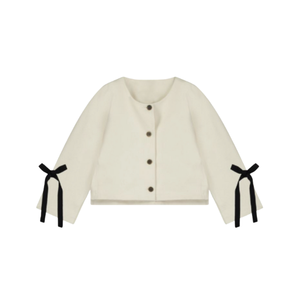 LITTLE CREATIVE CANVAS CROPPED JACKET(XS-M) - Klade Children's Boutique