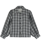 LCF CHECK BOW BLOUSE (12-M)