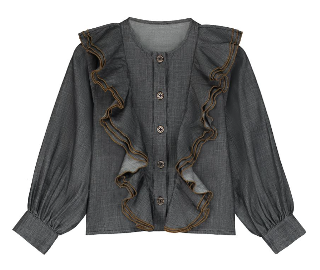 LCF SOFT DENIM BLOUSE (12-M)