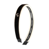 LIMITED EDITION TWO TONE VELVET HEADBAND CHOC/CRM