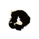 LIMITED EDITION 2 TONE VELVET SCRUNCHIE CHOC/CRM