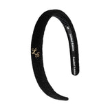 LIMITED EDITION BRUSHED WOOL HEADBAND THIN BLACK