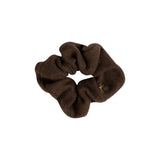 LIMITED EDITION BRUSHED WOOL SCRUNCHIE CHOCLATE