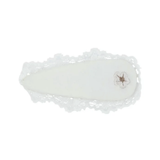 LE ENFANT LACE TRIM WHITE 2PK CLIPS (OS)