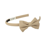 LE ENFANT DAINTY TAFFETTA BOW HAIRBAND SAND (OS)