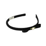 LE ENFANT THIN ROSE BOW HAIRBAND BLACK (OS)