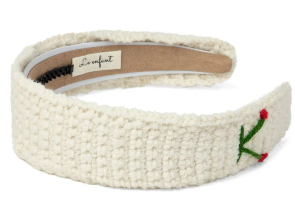 LE ENFANT HAND STITCH CHERRY HAIRBAND (OS)