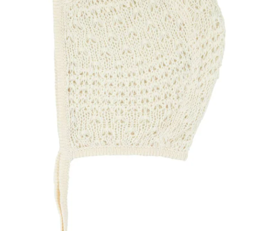 LE ENFANT OPEN KNIT COTTON BONNET (OS)