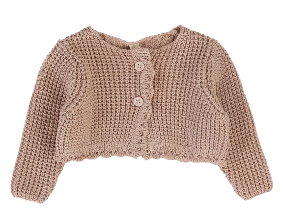 LILETTE CHUNKY KNIT SHRUG (3M-36M) - Klade Children's Boutique