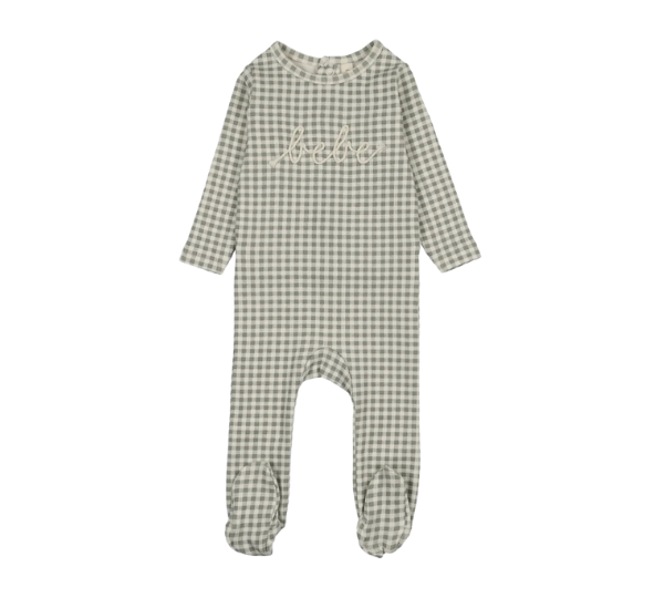 LILETTE GINGHAM BEBE FOOTIE (12M)