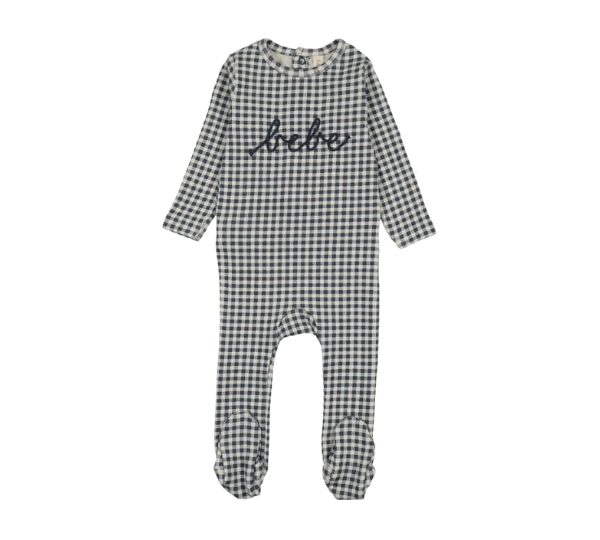 LILETTE GINGHAM BEBE FOOTIE (12M)