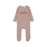 LILETTE GINGHAM BEBE FOOTIE (12M)