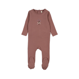 LILETTE STITCHED GRAPHIC VELOUR FOOTIE (6M-24M)