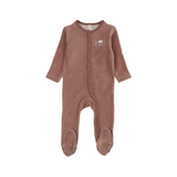 LILETTE VELOUR SNAP DOWN FOOTIE (9M-24M)