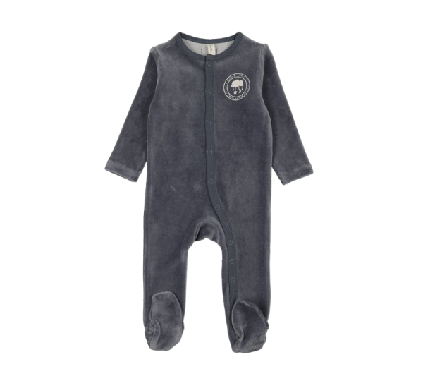 LILETTE VELOUR SNAP DOWN FOOTIE (9M-24M)