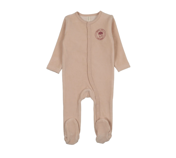 LILETTE VELOUR SNAP DOWN FOOTIE (9M-24M)