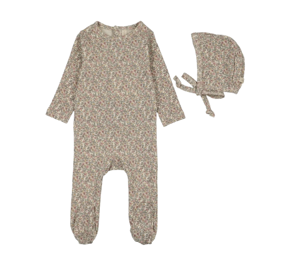 LILETTE SWEET LIBERTY PRINT FOOTIE SET (3M-9M)